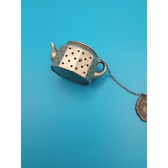 Vintage Knobby Kraft Miniature Teapot Strainer Chicago World Fair 1933 - Picture 4 of 11